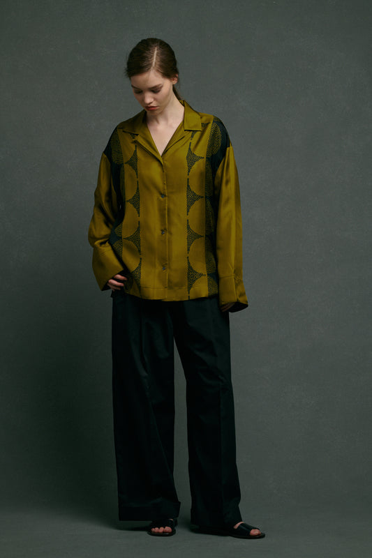 Chemise Aragon - Kaki - Soie - Femme