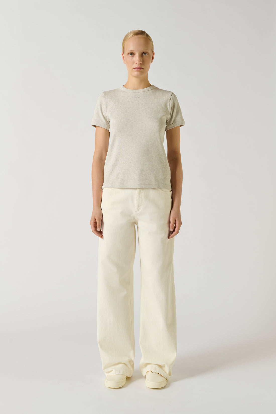 Tee-Shirt Aristide - Gris Chiné - Coton - Femme