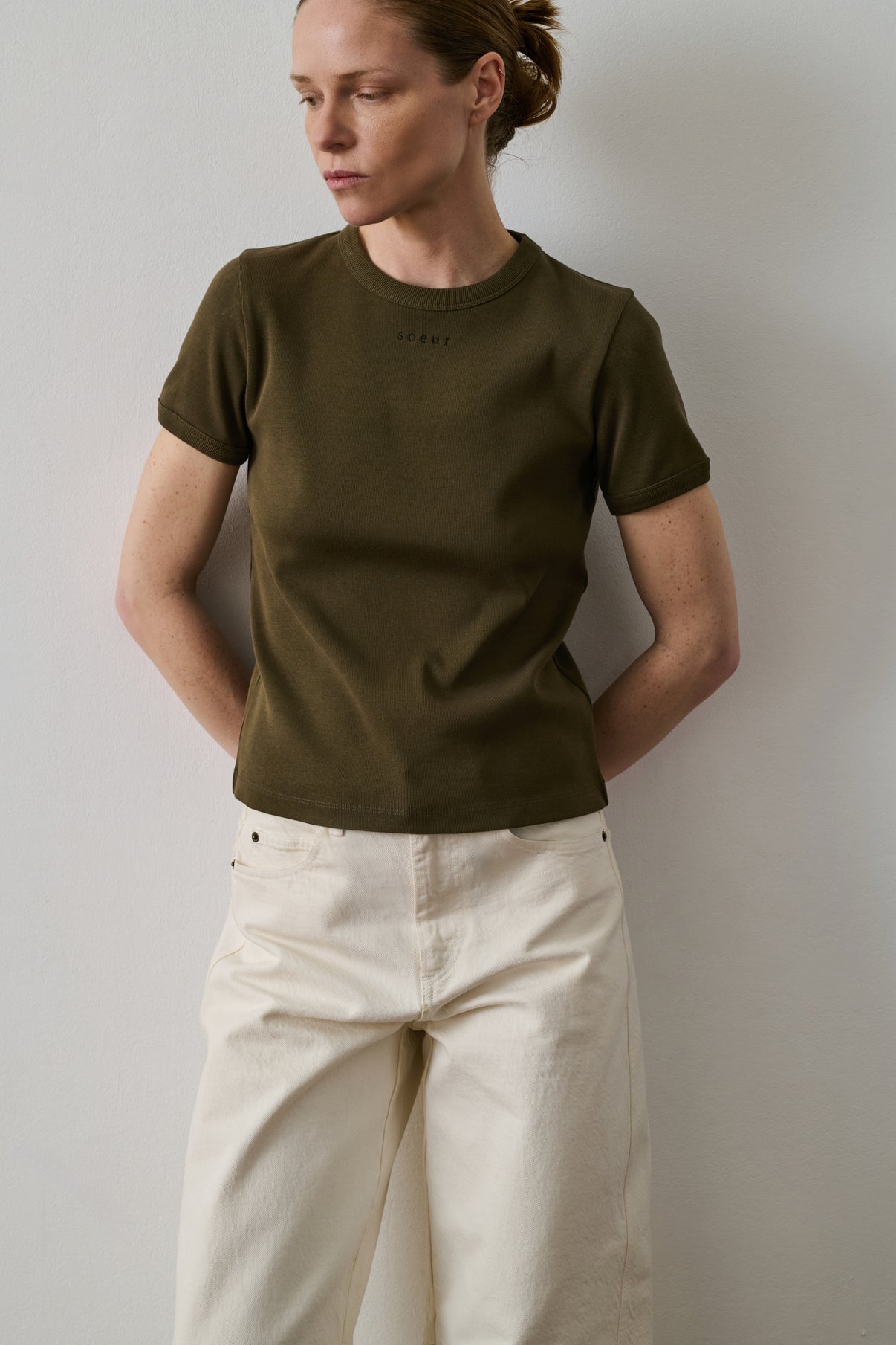 Tee-Shirt Aristide - Kaki Foncé - Coton - Femme vue 1