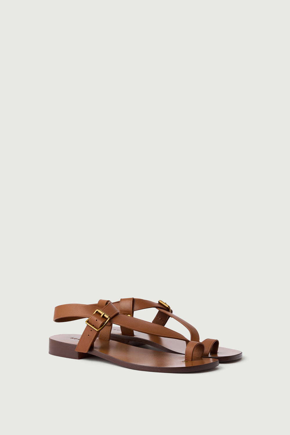 Sandales Delhi - Naturel - Cuir - Femme vue 3