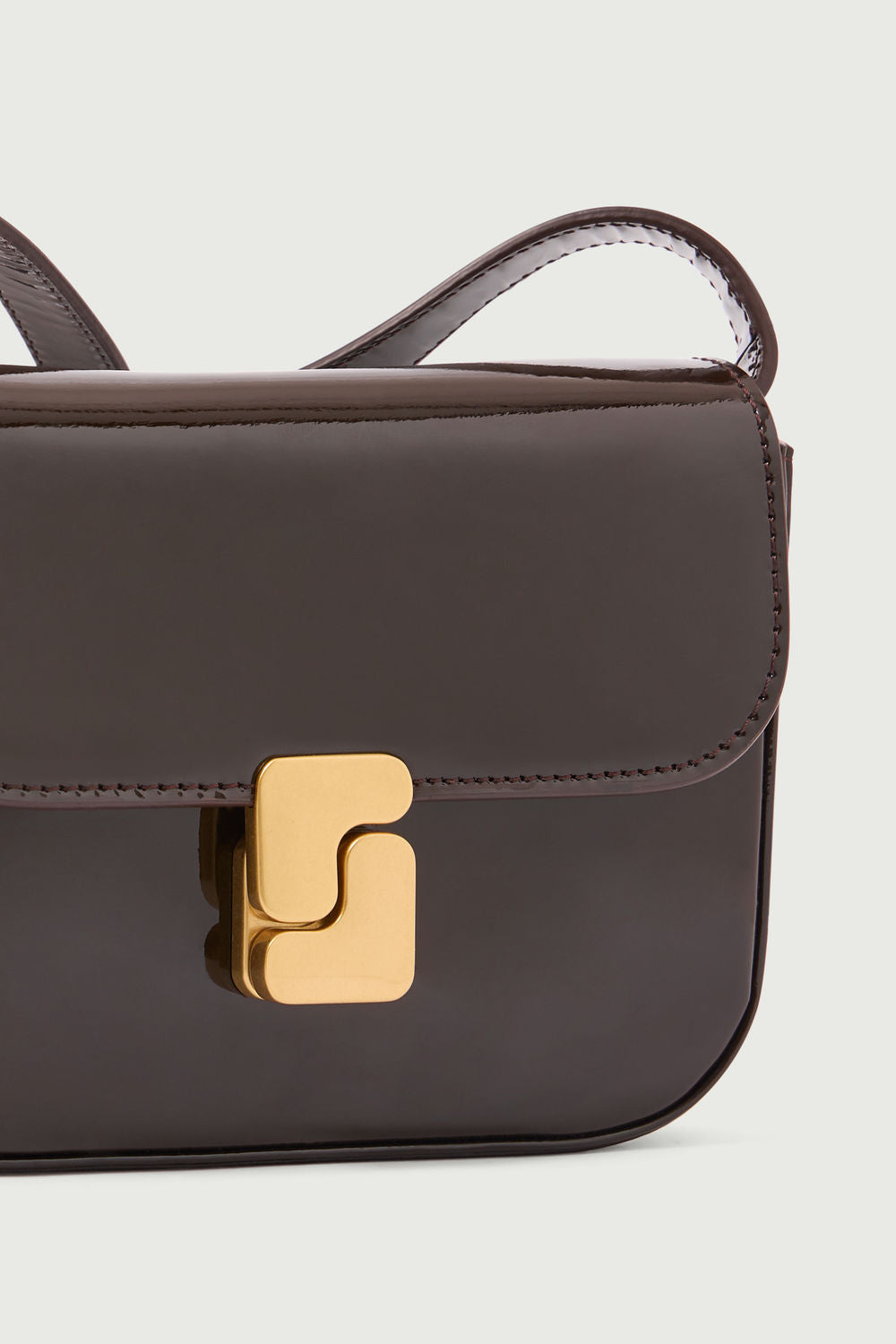 Sac Bell - Marron Foncé - Cuir - Femme vue 4